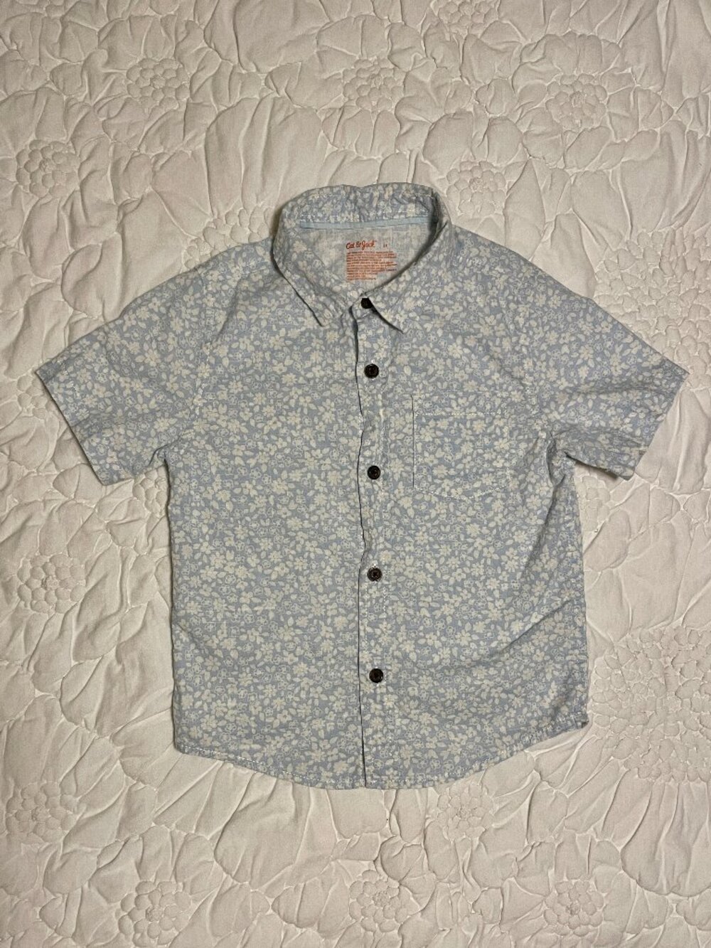 CAT & JACK toddler boys button down shirt SIZE 5T